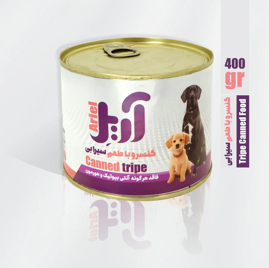 کنسرو غذای سگ با طعم سیرابی_ـ۴۰۰گرمی